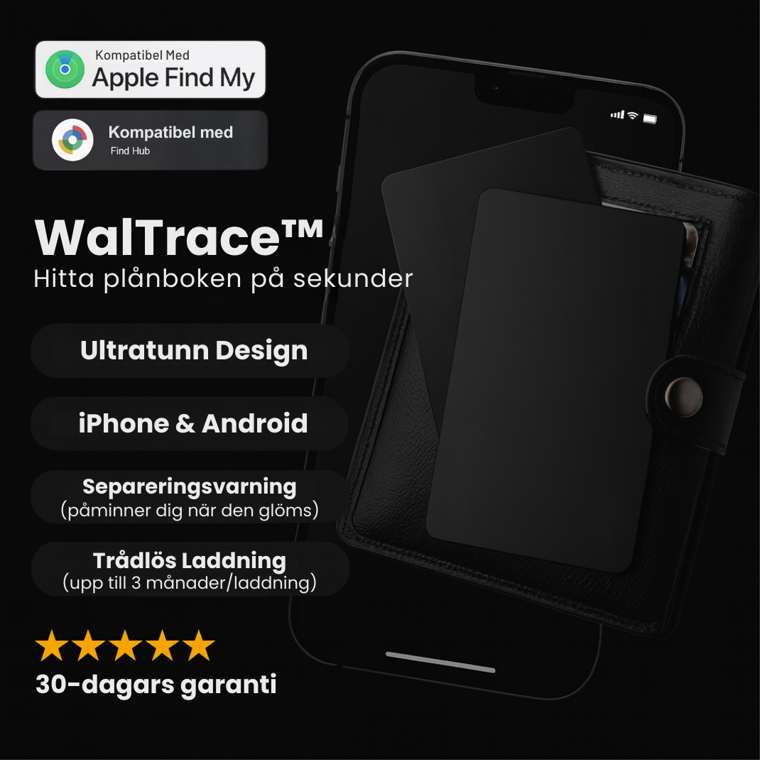 WalTrace™ - Spåra din plånbok direkt i mobilen